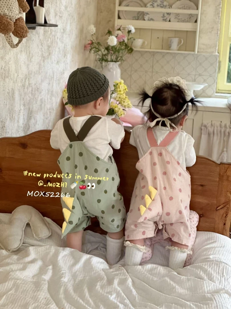 茉纸家恐龙背带两件套