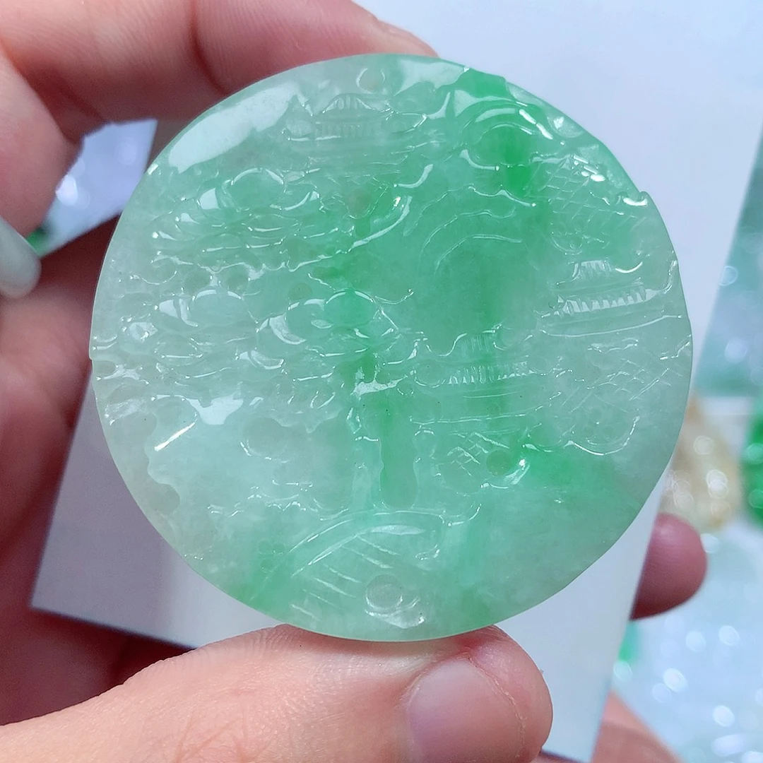 翡翠未镶嵌吊坠(不含链)缅甸翡翠