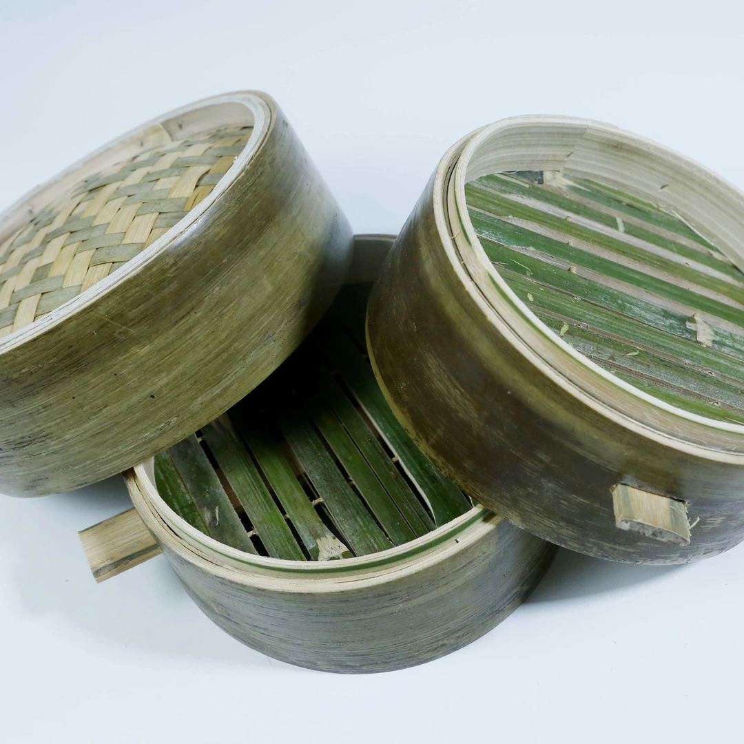 川渝竹编纯手工制作青蔑蒸笼蒸包子蒸羊肉格格家用纯竹子青皮蒸笼