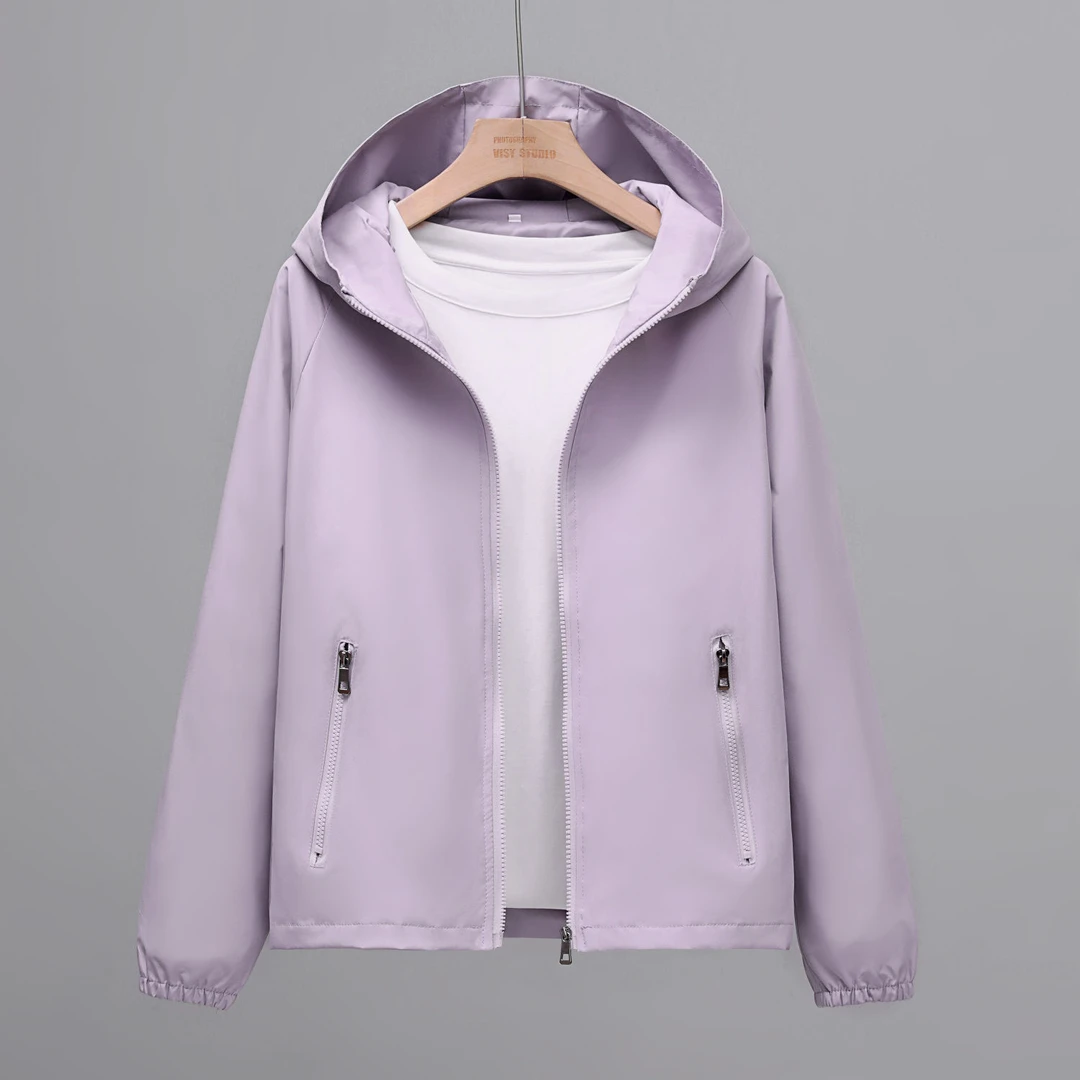 春秋外套男女款2025新款冲锋衣双层短款防风韩版宽松百搭休闲夹克