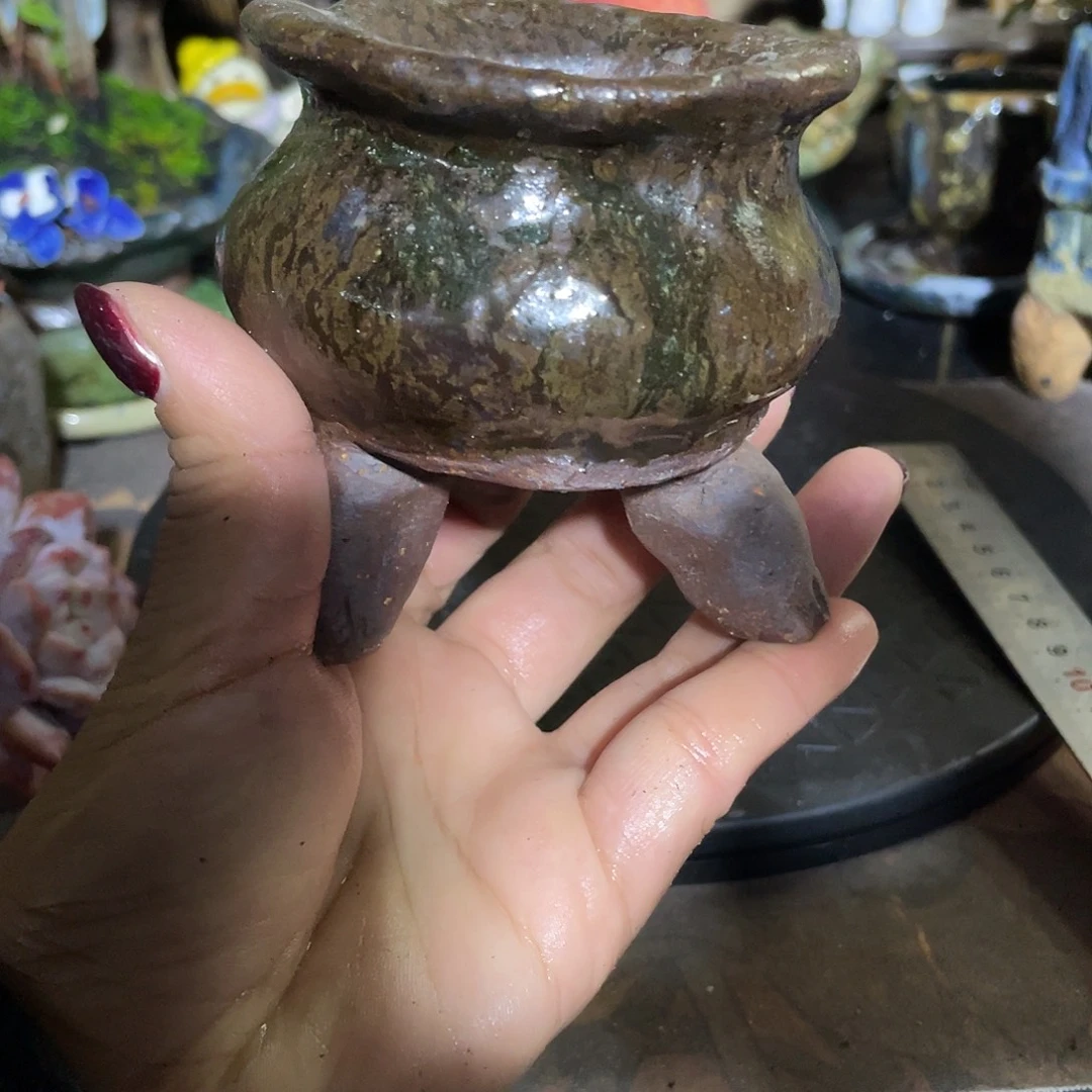 兔***城福利特价手工粗陶花盆