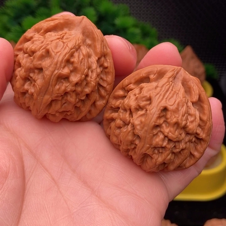 吊坠文玩核桃红锦鲤42精配