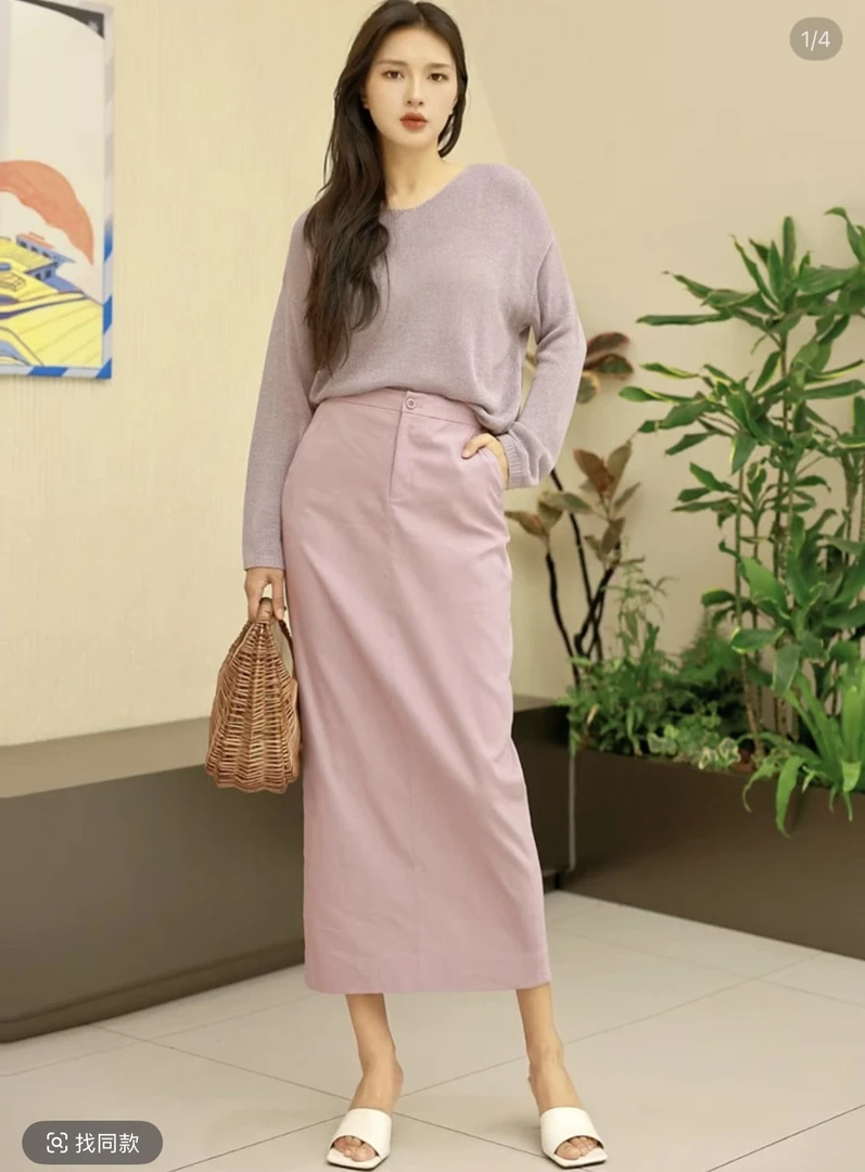 23280 直筒开插半裙