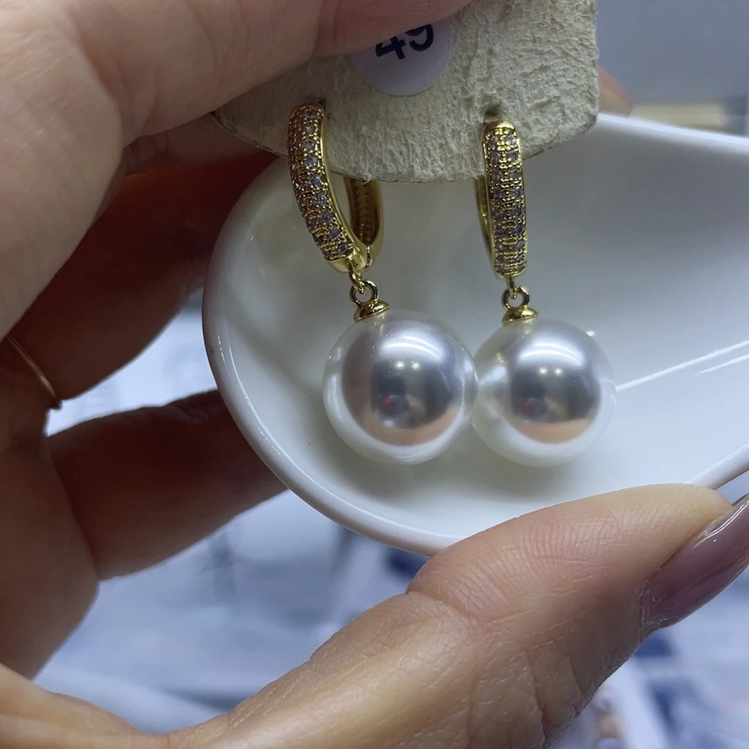 未镶嵌淡水珍珠耳饰