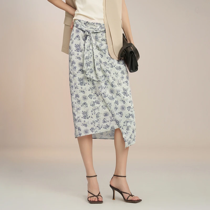 XK203013B293-XG雪歌2025夏新款半身裙