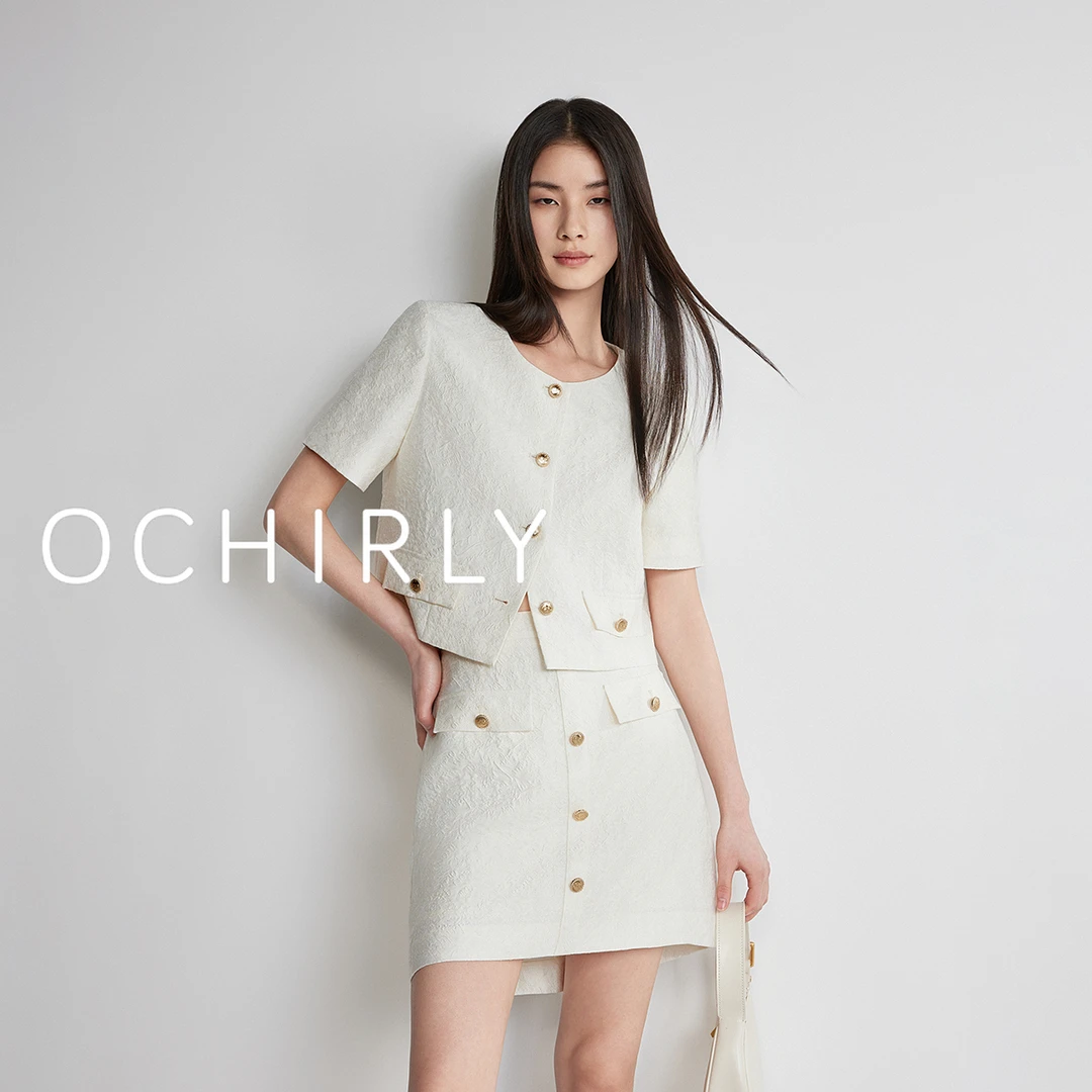 ochirly欧时力 提花小香风短外套女上衣高级感气质2025春季新品