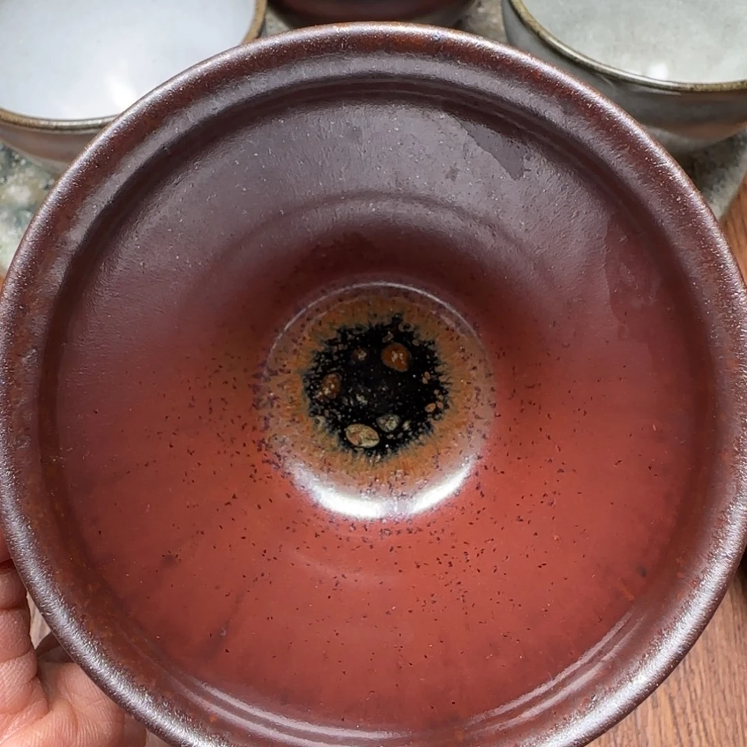 柴烧建盏茶盏茶杯69
