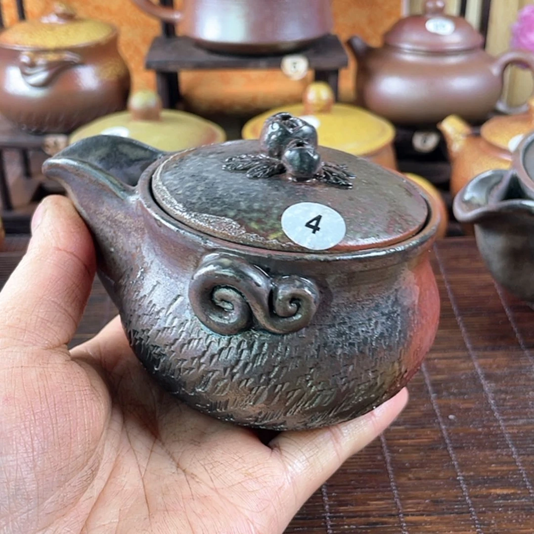 【闪购商品】慈**珠柴烧宝瓶220毫升左右微瑕