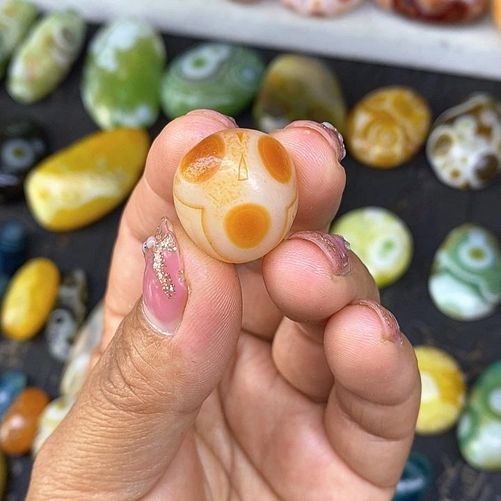 骷髅饰品配珠无孔