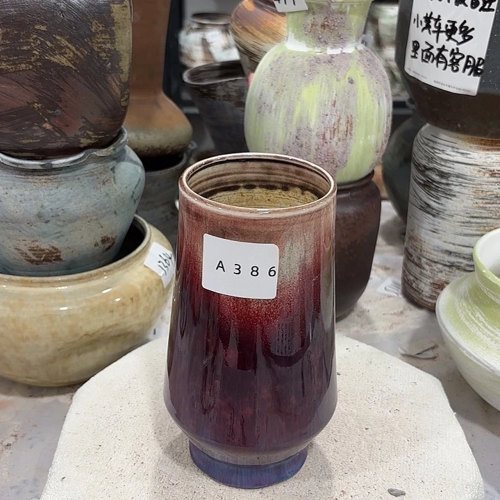 摆件高19，口8，无孔386