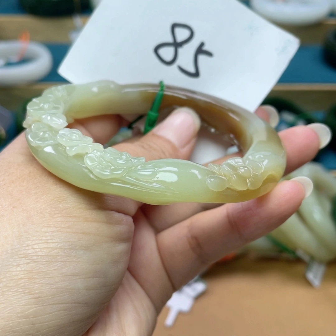 未镶嵌手镯和田玉圈口59