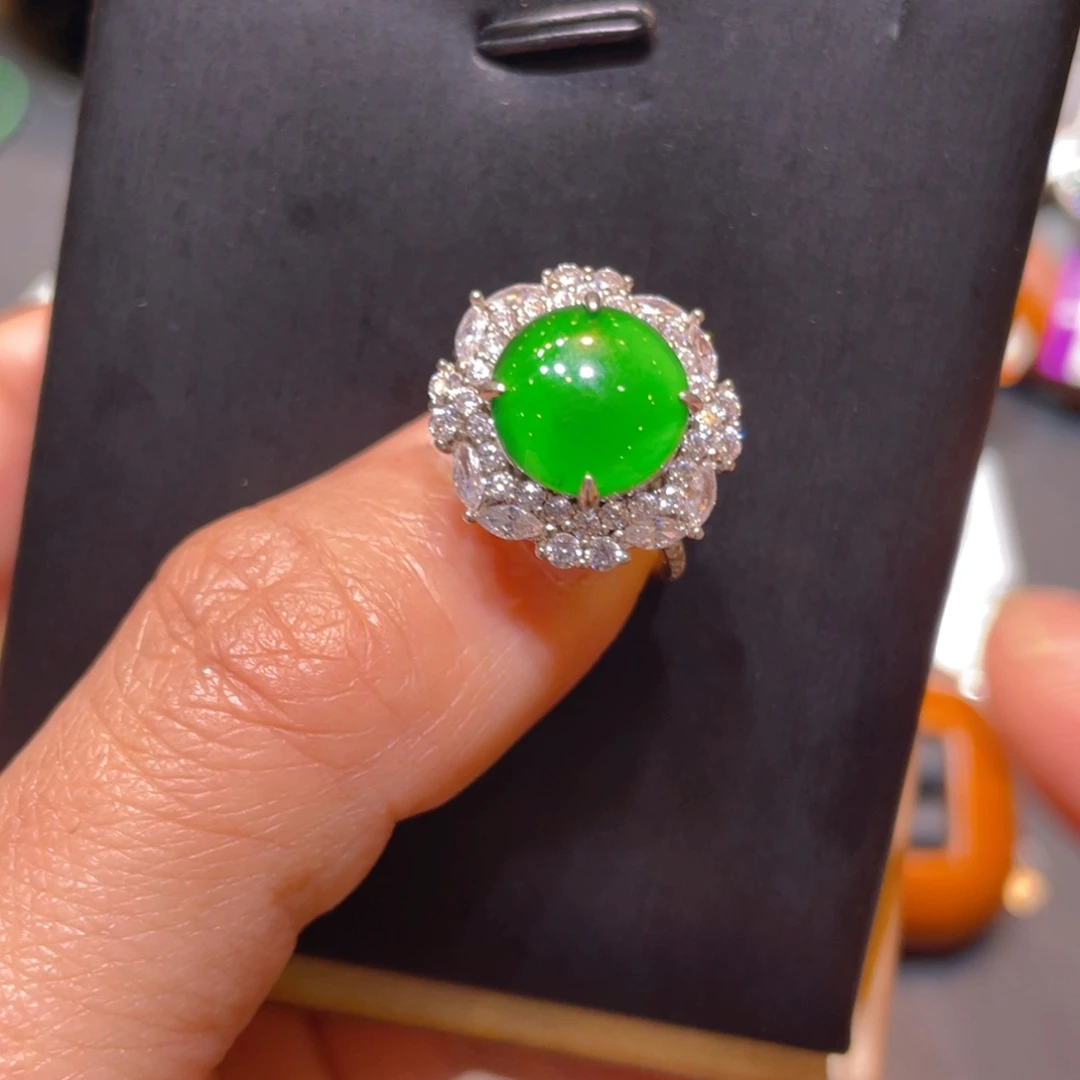 翡翠银S925镶嵌颈饰