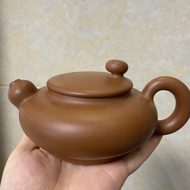 怀远一厂老紫泥280CC紫砂壶茶具泥壶