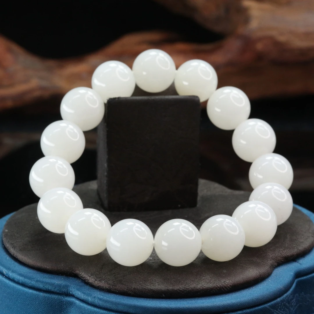 5和田玉白玉手串/900169上海嘉禾拍卖