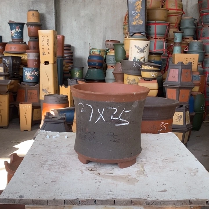 紫砂花盆盆栽花卉苗木种植