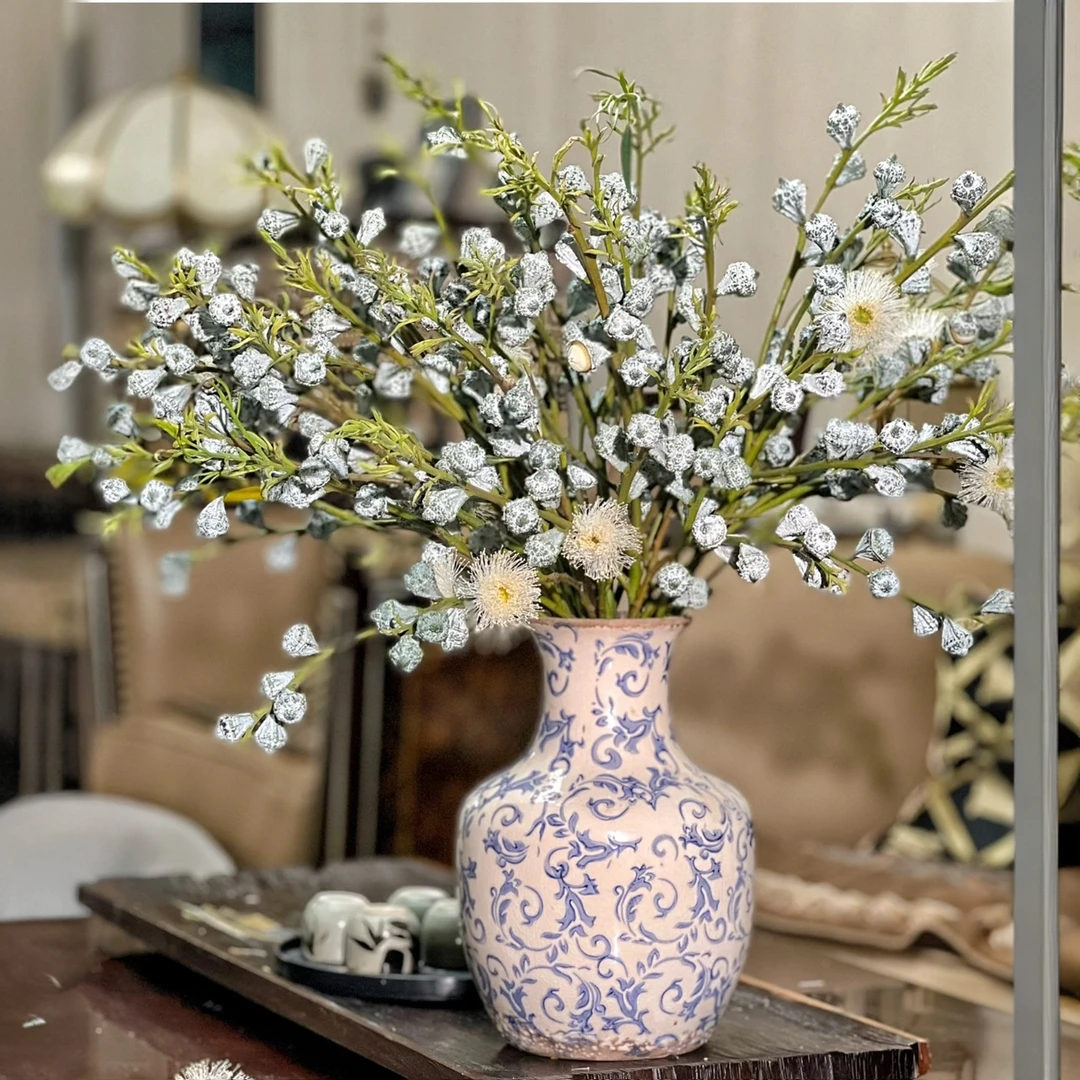 尤加利果鲜切枝条鲜花云南直发家用水培绿植插花桉树果鲜切花花束