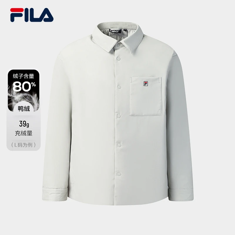 【防泼薄款羽绒服】Fila/斐乐男子冬冬休闲保暖运动上衣F11M548907F