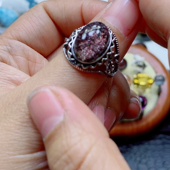 水晶戒指未镶嵌水晶