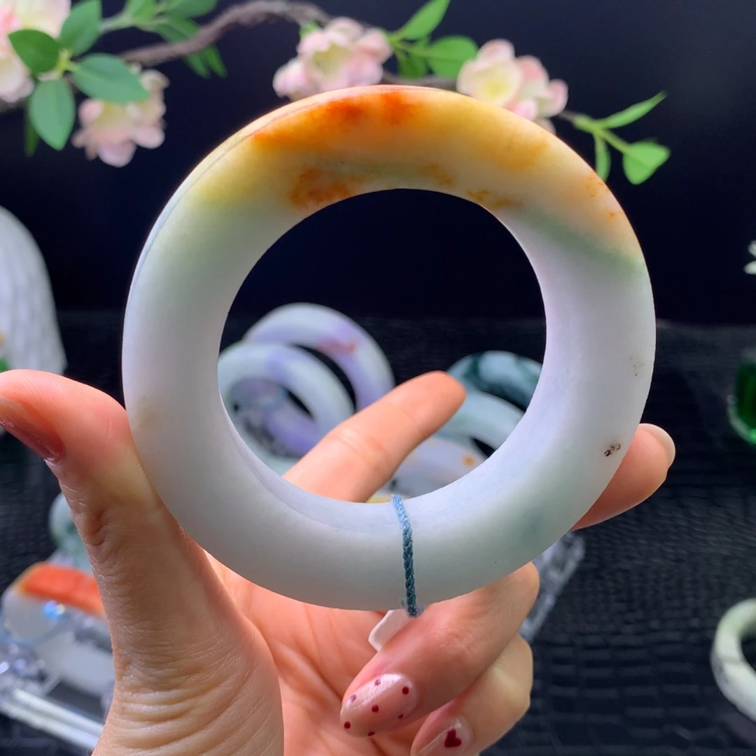 定制翡翠未镶嵌手镯53-65