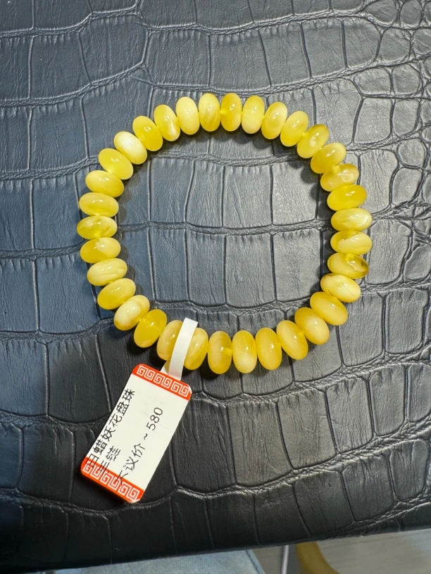 天然原矿白花妖花手链时尚女款轻奢经典精美百搭潮流多样性发货