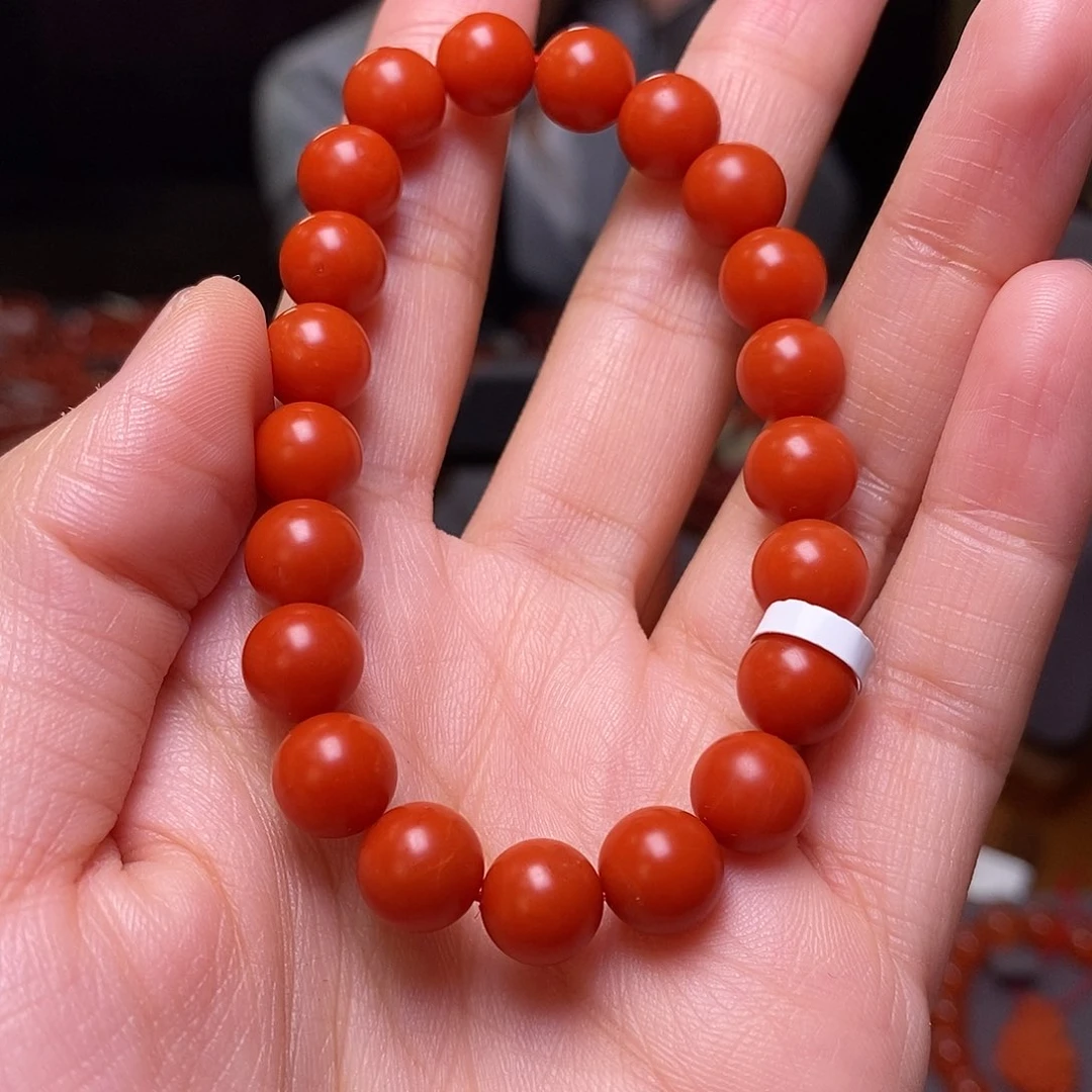 南红玛瑙单圈9m m未镶嵌拾*