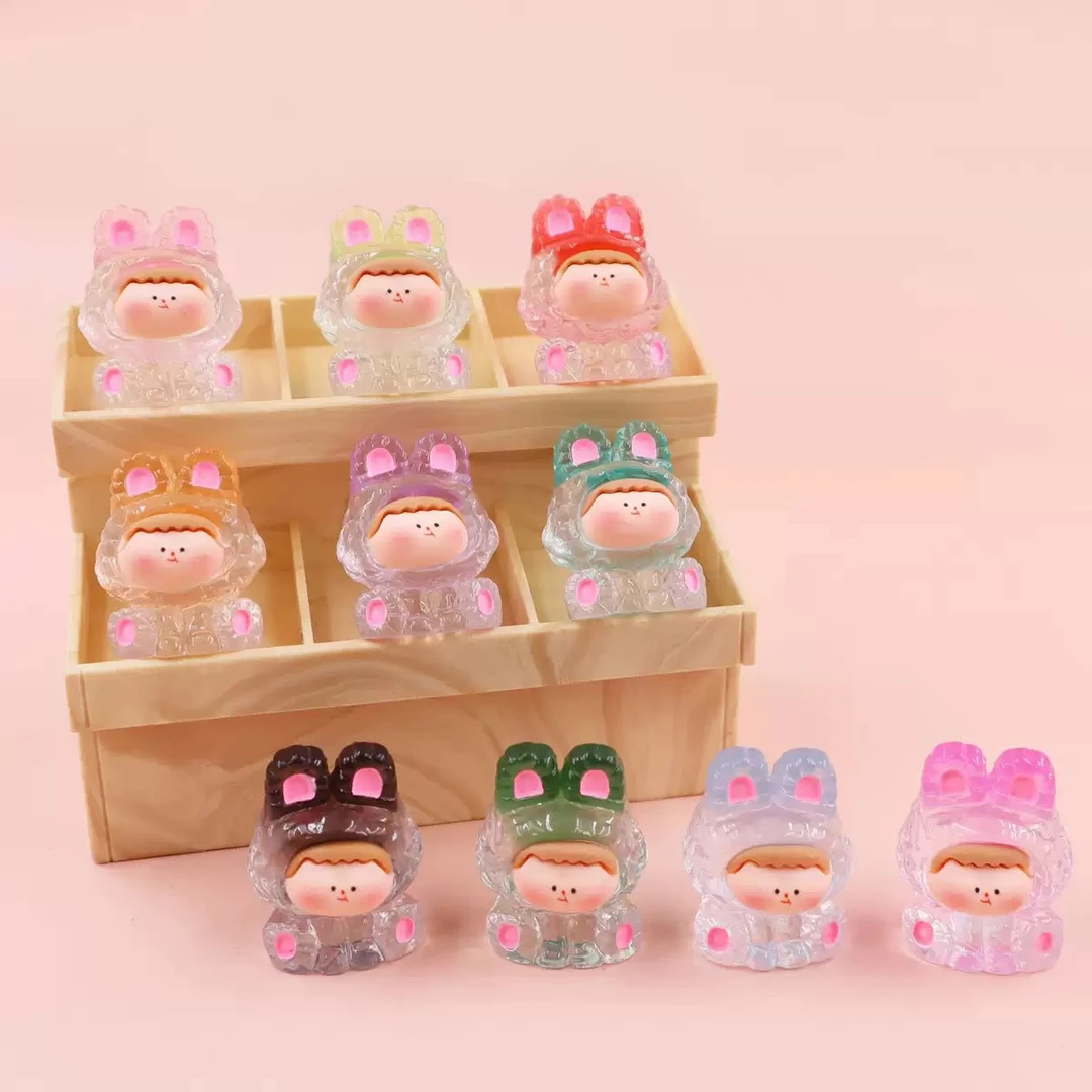 【对对碰】果冻色渐变莉莉丝系列树脂手工DIY桌面小摆件节日礼物