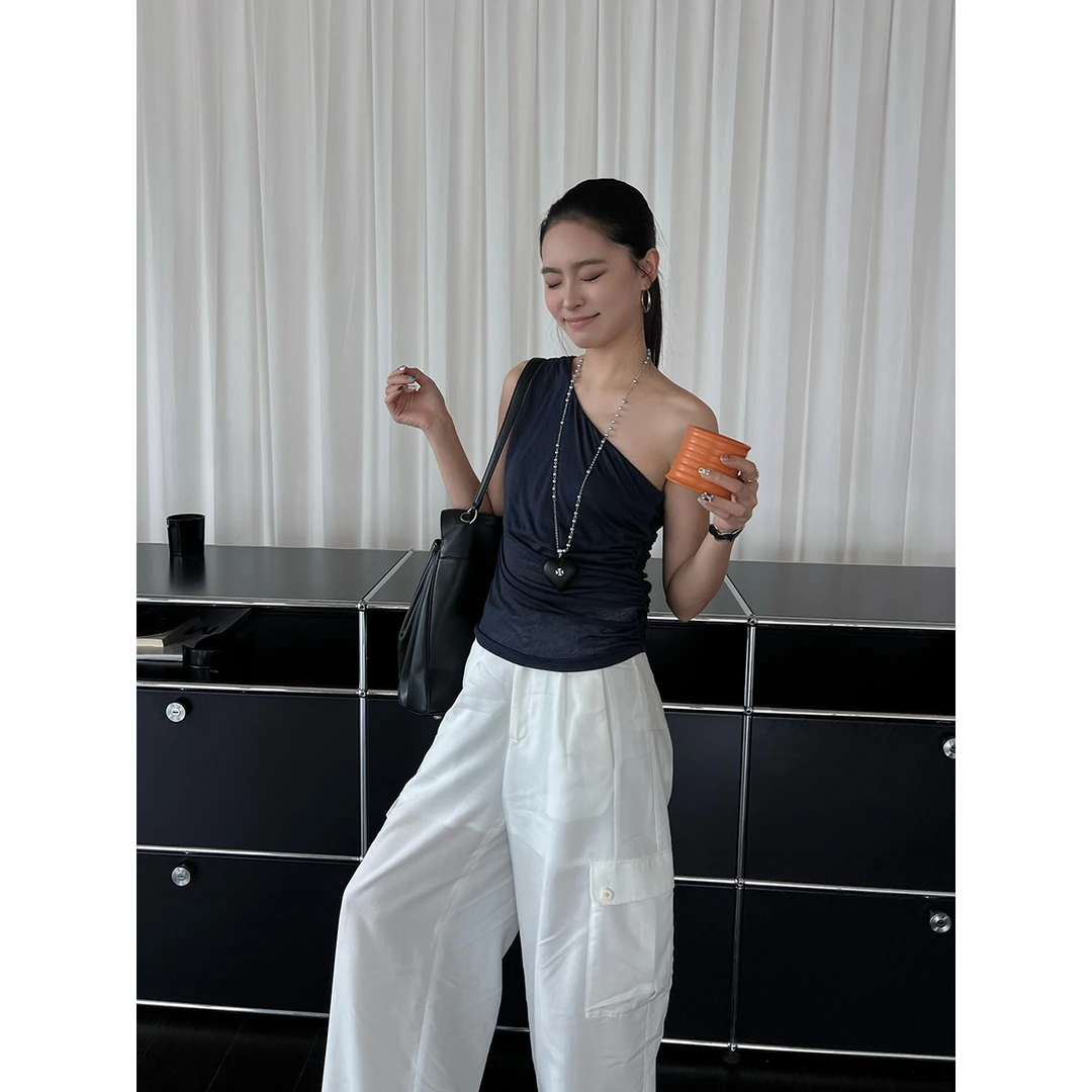 ANNAMOOER 设计师品牌 25春夏新品 斜肩背心 SOLSOL买手店