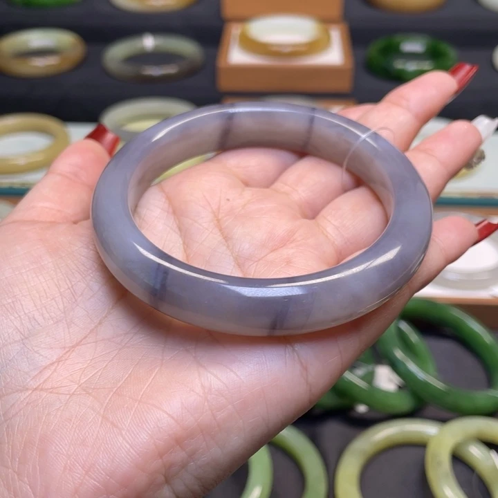 和田玉手镯未镶嵌60