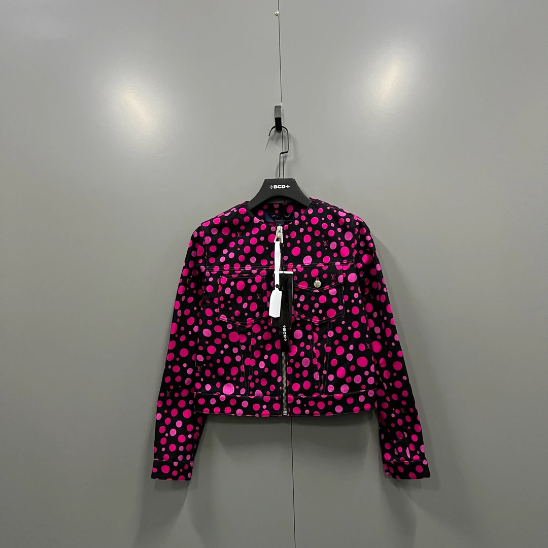 未使用 LouisVuitton/路易威登 tt18 联名无限波点拉链夹克017668