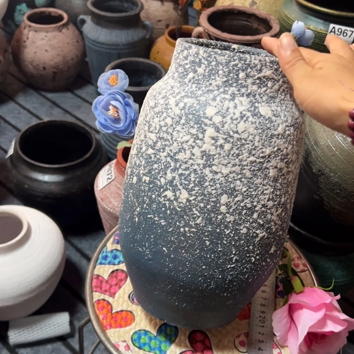 粗陶盆默认打孔高29口11