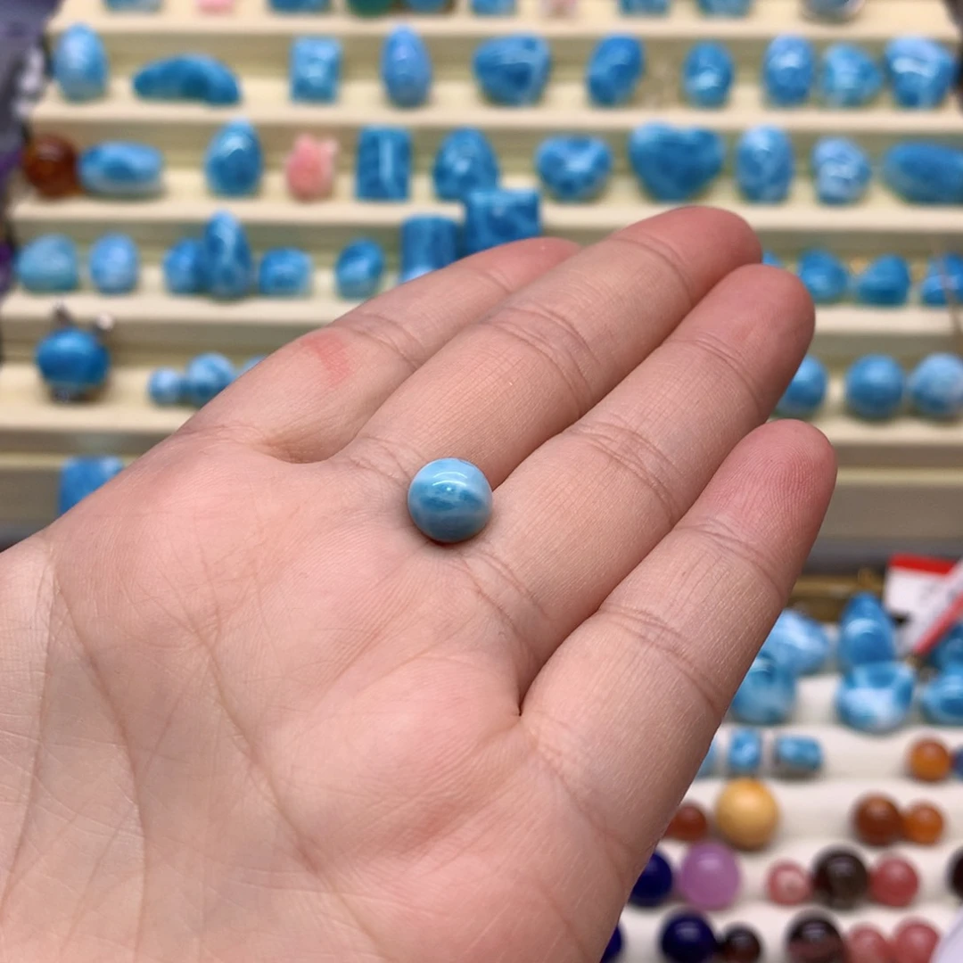 小***安针钠钙石（海纹石）未镶嵌珠宝半成品