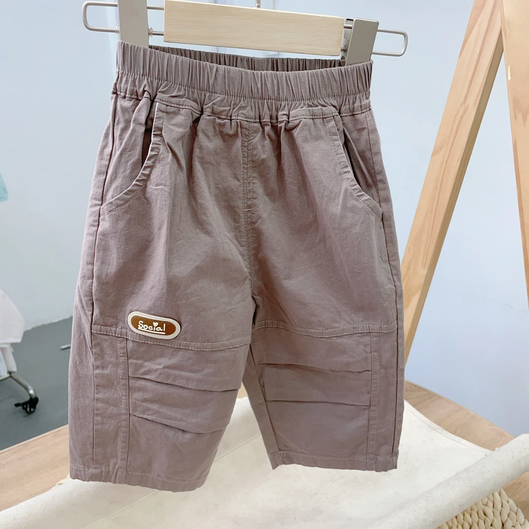 琪琦乐男女宝春夏八分工装裤-4008