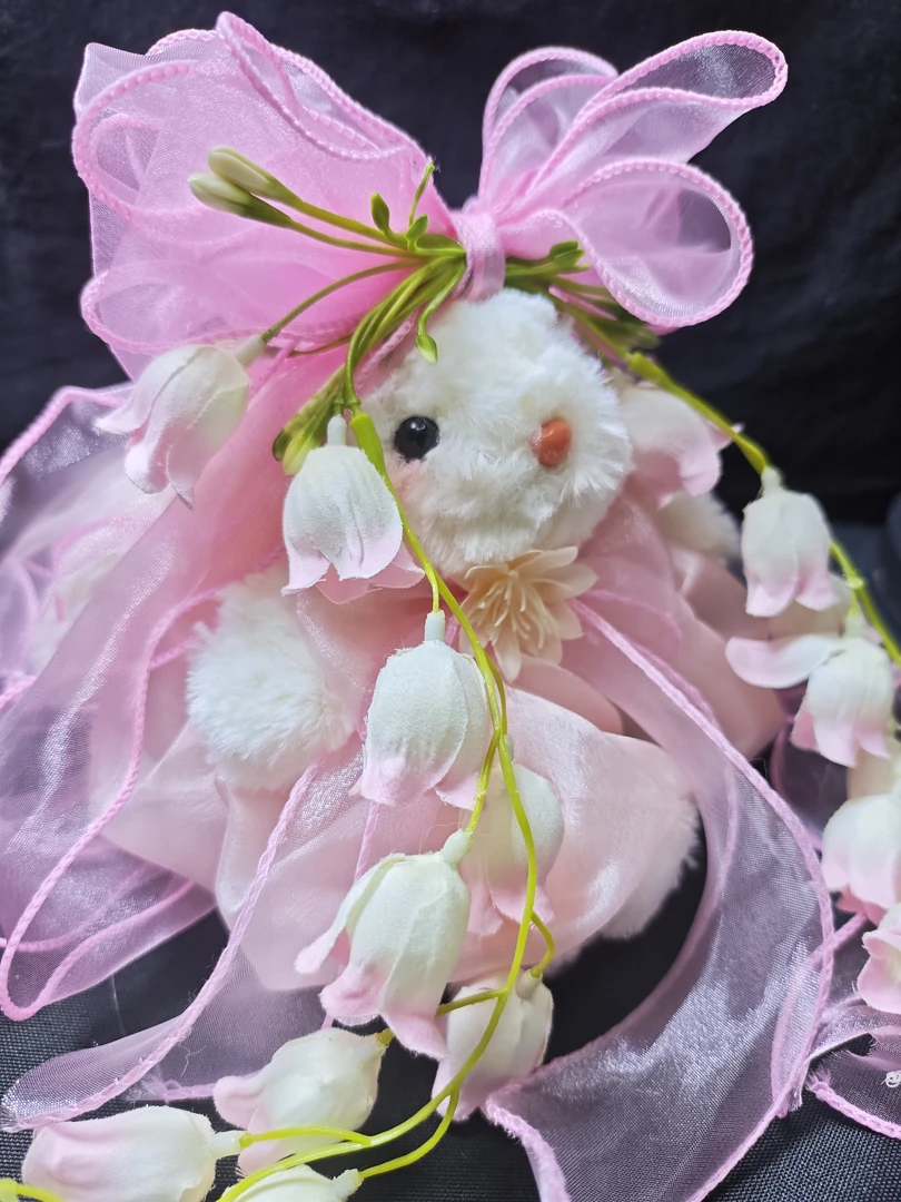 DIY手工重工款垂耳兔毛绒玩具挂件玩偶正版小挂件挂饰生日礼物