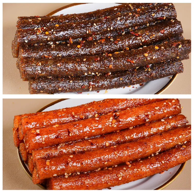 素牛尾巴辣条休闲解馋小食品手工麻辣大长今爆辣小包辣条一根猪