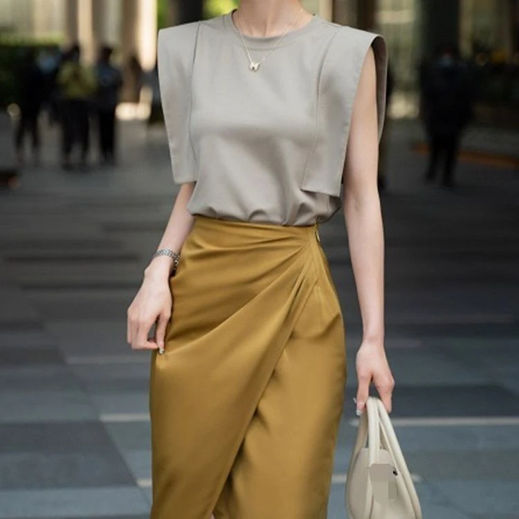 法式别致独特裙子冷淡系女装高级感御姐风炸街高冷半身裙套装夏季