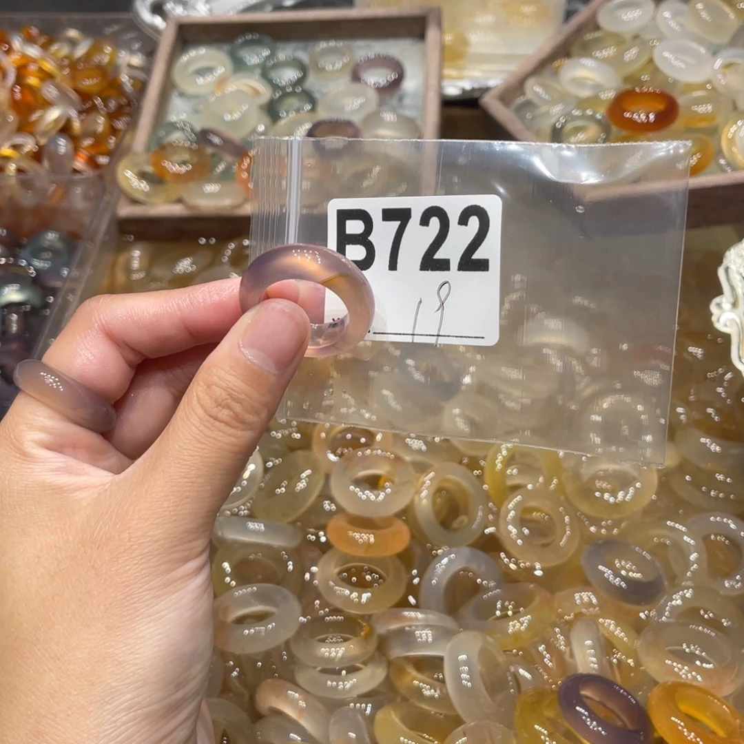 玛瑙/玉髓未镶嵌戒指722