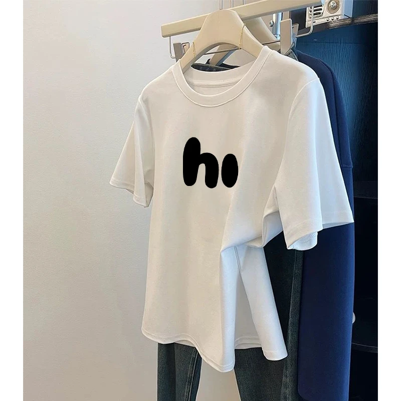 女童纯棉短袖t恤2025夏季新款儿童6-12潮流上衣女孩学生夏装体恤