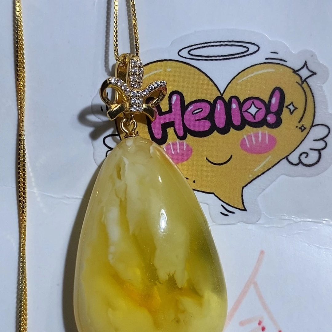 定制琥珀银S925镶嵌琥珀蜜蜡