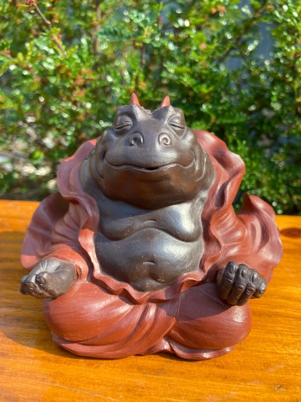 宜兴紫砂茶宠蟾仙精品可养茶宠摆件