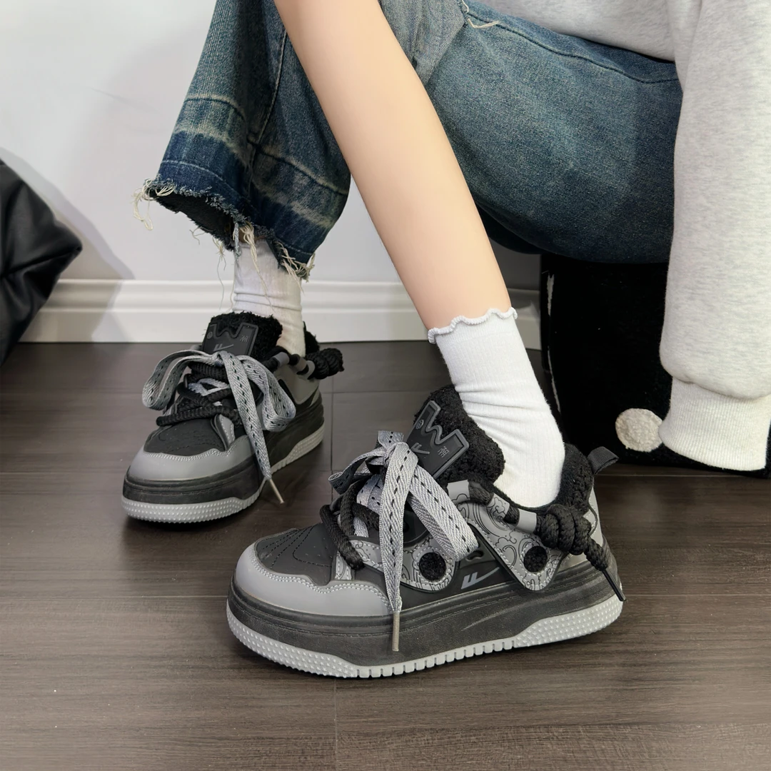 回力鞋子女鞋小众高级感厚底板鞋女款2025新款春季百搭复古厚底鞋