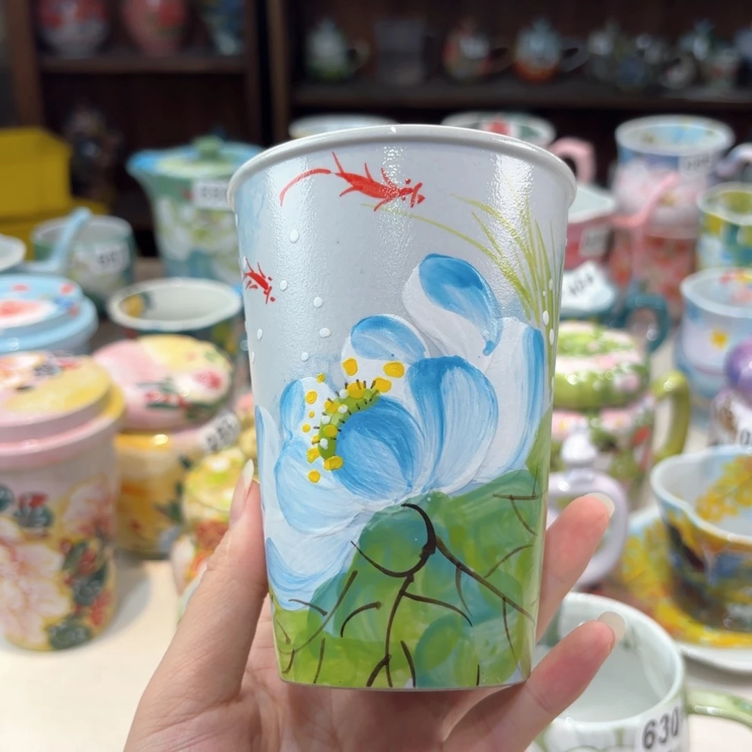 景德镇手绘高温釉下彩陶瓷茶具