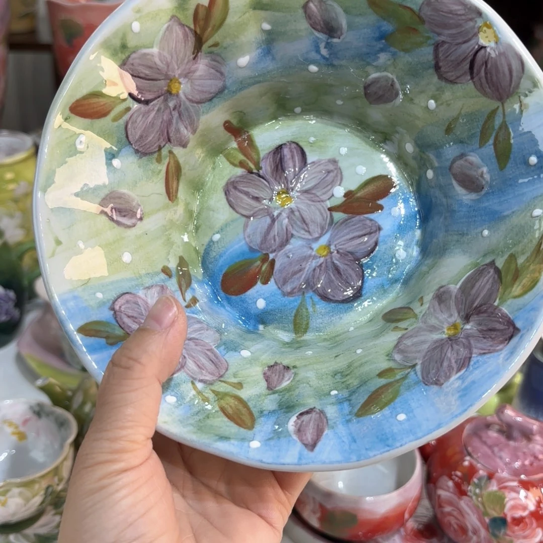 景德镇手绘高温釉下彩陶瓷茶具