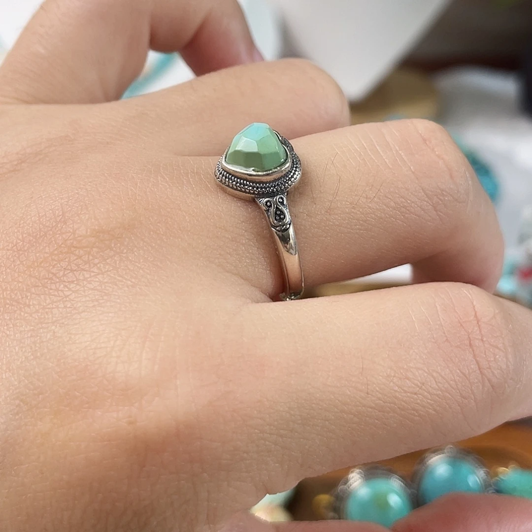 银S925镶嵌绿松石配饰