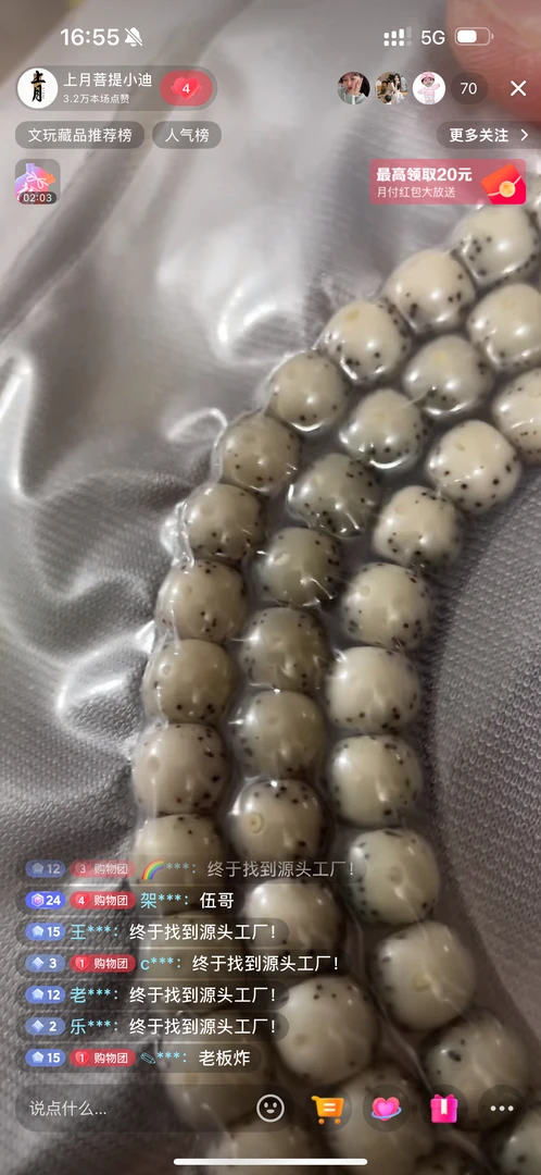 海南星月菩提【C33】7X8通体长串108