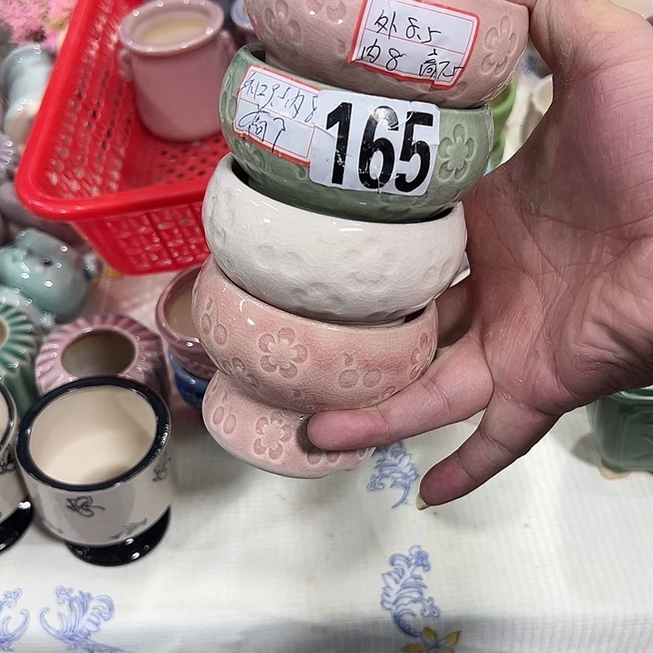微瑕陶瓷花盆满9.9发