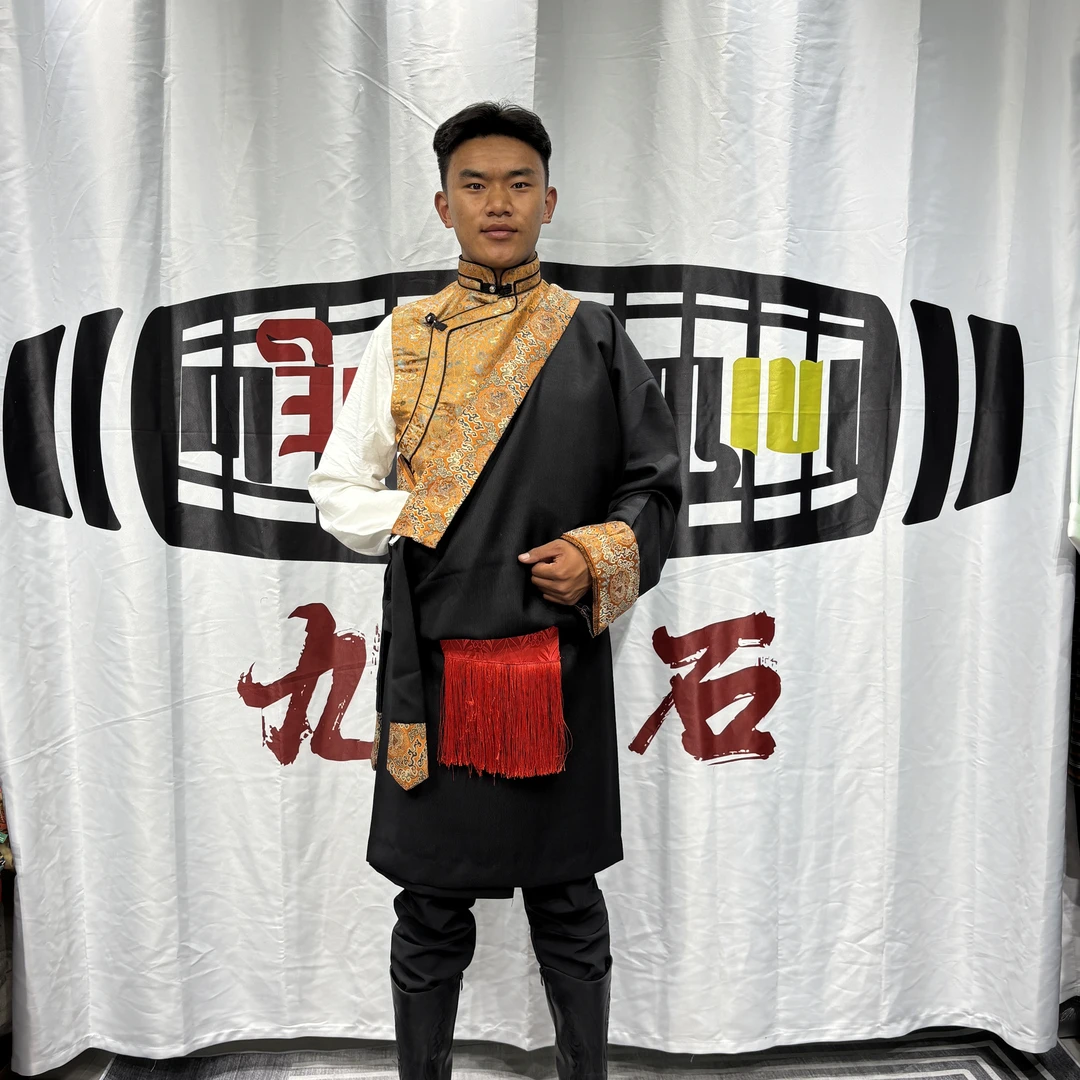 新款男士藏装上下分四季款民族风服装