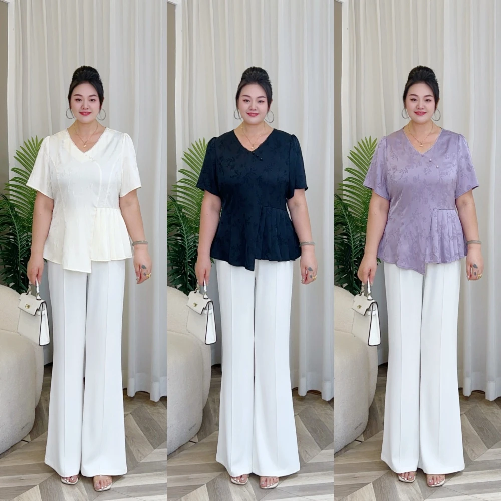 【现货梅姐仅裤子】MJ9298梅姐新款时尚百搭显瘦休闲裤大码裤子