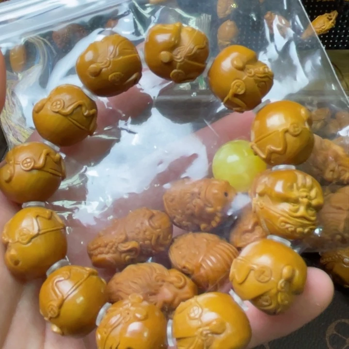 橄榄核手串/手链封神，财神头
