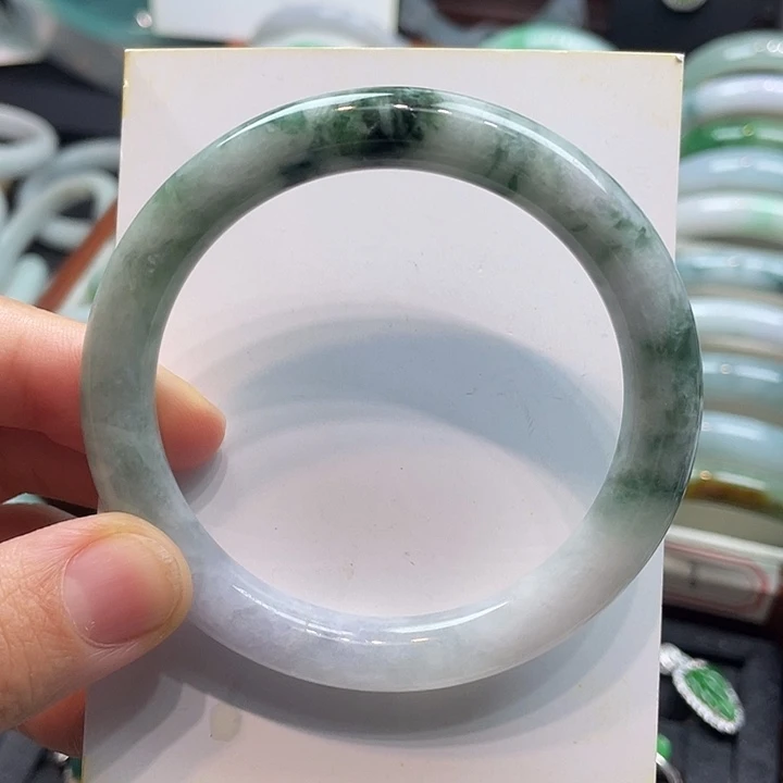 翡翠未镶嵌手镯翡翠手镯56圈口