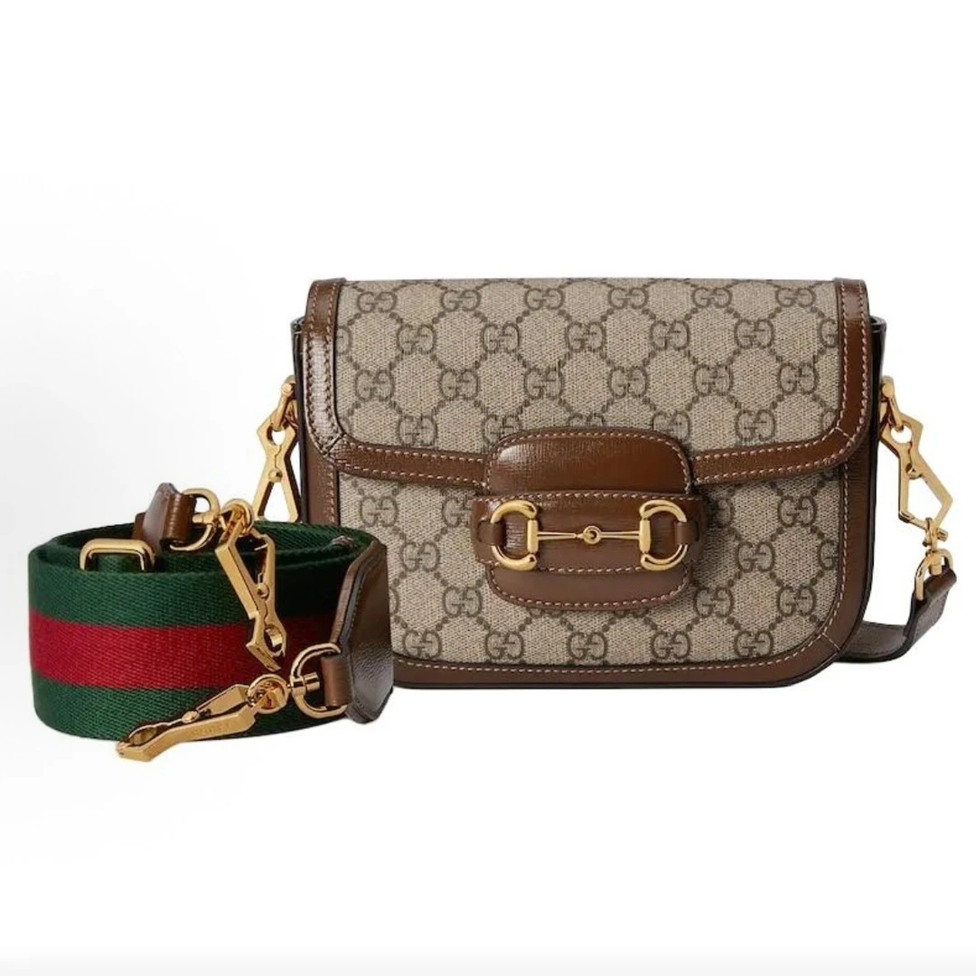 95新 GUCCI/古驰 1955马鞍包小号单肩包16651349